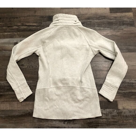 Lululemon Radiant Jacket II Heathered Light Ivory Gray Size 6 - Picture 2 of 6
